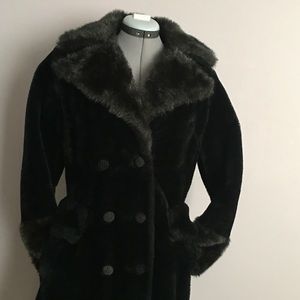 Union tag vintage faux fur coat